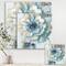 Designart - Indigold Watercolor Flower II - Farmhouse Canvas Artwork